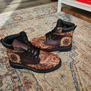 Custom Womens Sunflower Boots